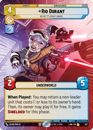 Rio Durant - Beckett's Right Hands (Hyperspace) (357) - ALT - Rare