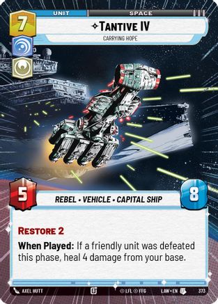 Tantive IV - Carrying Hope (Hyperspace) (373) - ALT - Uncommon