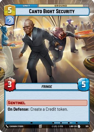 Canto Bight Security (Hyperspace) (385) - ALT - Uncommon