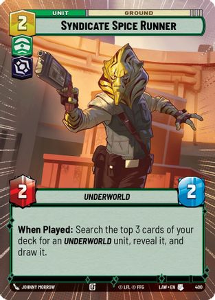 Syndicate Spice Runner (Hyperspace) (400) - ALT - Uncommon