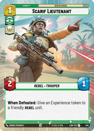 Scarif Lieutenant (Hyperspace) (406) - ALT - Uncommon