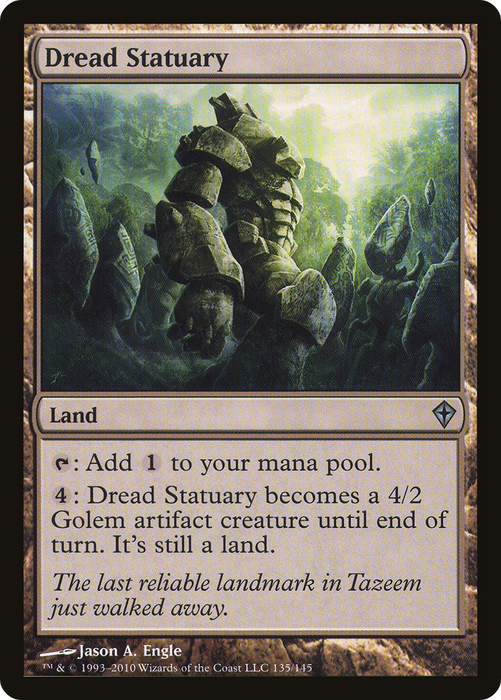 Dread Statuary (WWK-135) - uncommon - Foil