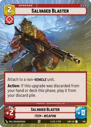 Salvaged Blaster (Hyperspace) (464) - ALT - Uncommon