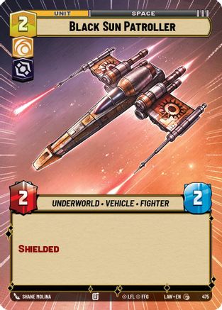 Black Sun Patroller (Hyperspace) (475) - ALT - Rare