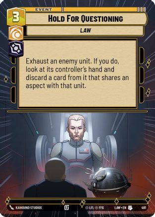Hold for Questioning (Hyperspace) (481) - ALT - Uncommon
