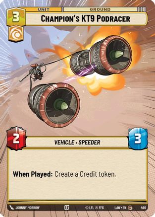 Champion's KT-9 Podracer (Hyperspace) (496) - ALT - Common