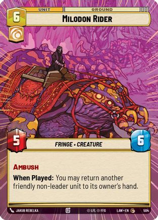 Milodon Rider (Hyperspace) (504) - ALT - Common