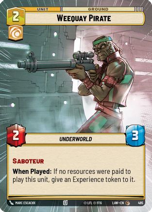 Weequay Pirate (Hyperspace) (495) - ALT - Common