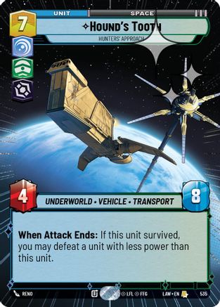 Hound's Tooth - Hunters' Approach (Hyperspace Foil) (297) - ALT - Rare - Foil
