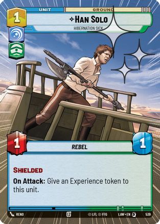 Han Solo - Hibernation Sick (Hyperspace Foil) (301) - ALT - Special - Foil
