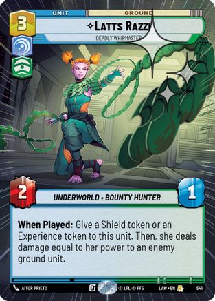 Latts Razzi - Deadly Whipmaster (Hyperspace Foil) (303) - ALT - Rare - Foil