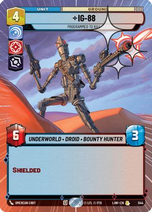 IG-88 - Programmed to Kill (Hyperspace Foil) (306) - ALT - Rare - Foil