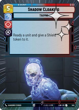 Shadow Cloaking (Hyperspace Foil) (545) - ALT - Uncommon - Foil