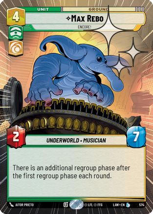Max Rebo - Encore! (Hyperspace Foil) (336) - ALT - Legendary - Foil