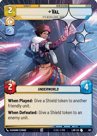 Val - It's Been a Ride, Babe (Hyperspace Foil) (355) - ALT - Uncommon - Foil