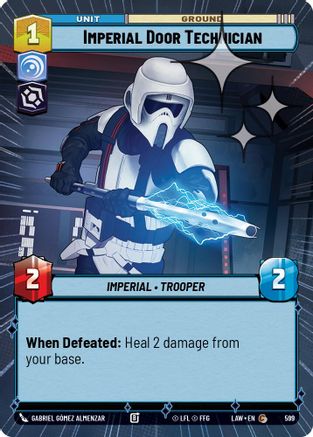 Imperial Door Technician (Hyperspace Foil) (361) - ALT - Common - Foil