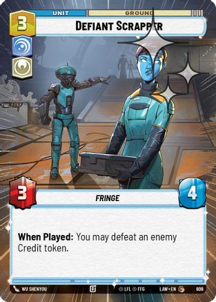Defiant Scrapper (Hyperspace Foil) (370) - ALT - Common - Foil