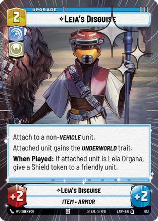 Leia's Disguise (Hyperspace Foil) (375) - ALT - Special - Foil