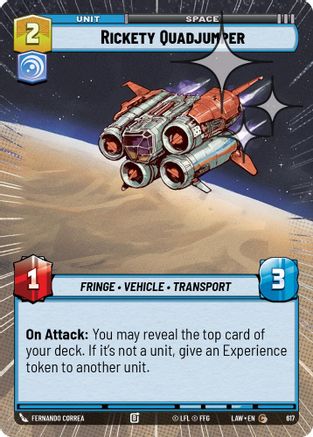 Rickety Quadjumper (Hyperspace Foil) (379) - ALT - Common - Foil