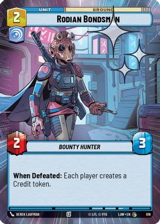 Rodian Bondsman (Hyperspace Foil) (380) - ALT - Common - Foil