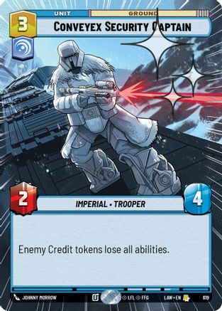 Conveyex Security Captain (Hyperspace Foil) (381) - ALT - Rare - Foil