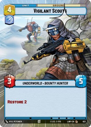 Vigilant Scouts (Hyperspace Foil) (384) - ALT - Common - Foil