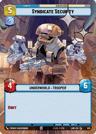 Syndicate Security (Hyperspace Foil) (387) - ALT - Common - Foil