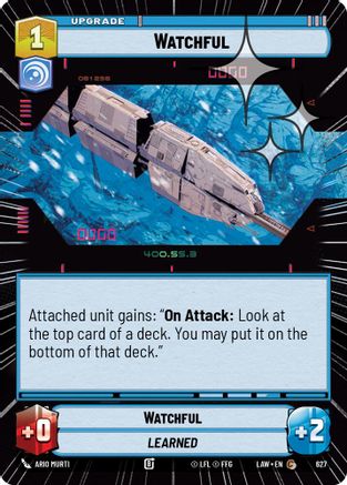 Watchful (Hyperspace Foil) (389) - ALT - Common - Foil