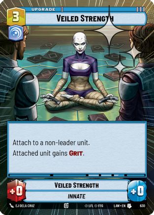 Veiled Strength (Hyperspace Foil) (392) - ALT - Uncommon - Foil