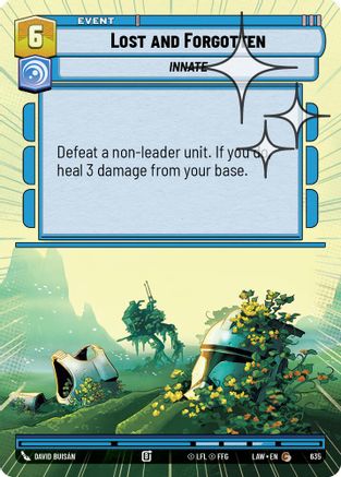 Lost and Forgotten (Hyperspace Foil) (397) - ALT - Common - Foil