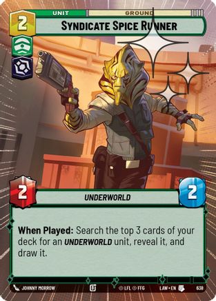 Syndicate Spice Runner (Hyperspace Foil) (400) - ALT - Uncommon - Foil