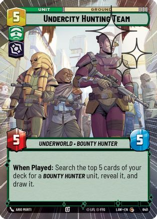 Undercity Hunting Team (Hyperspace Foil) (402) - ALT - Common - Foil