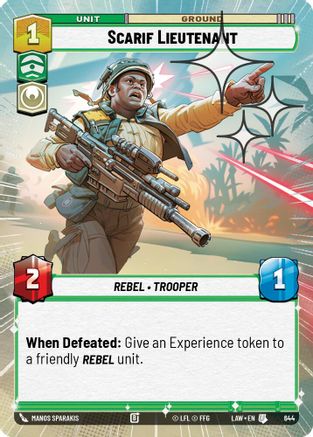 Scarif Lieutenant (Hyperspace Foil) (406) - ALT - Uncommon - Foil