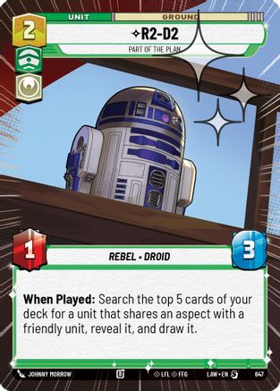 R2-D2 - Part of the Plan (Hyperspace Foil) (409) - ALT - Special - Foil