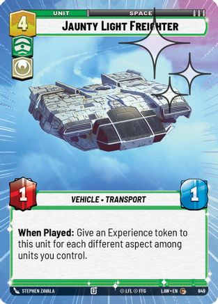 Jaunty Light Frieghter (Hyperspace Foil) (411) - ALT - Common - Foil