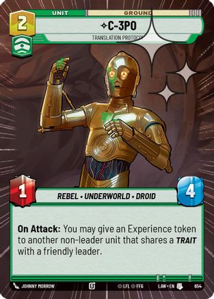 C-3PO - Translation Protocol (Hyperspace Foil) (416) - ALT - Uncommon - Foil