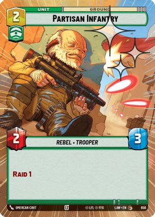 Partisan Infantry (Hyperspace Foil) (418) - ALT - Common - Foil
