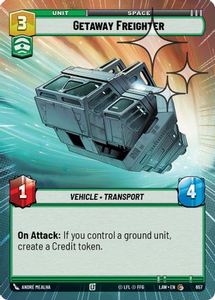 Getaway Freighter (Hyperspace Foil) (419) - ALT - Common - Foil