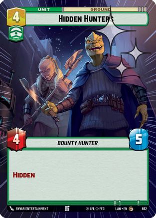 Hidden Hunters (Hyperspace Foil) (424) - ALT - Common - Foil