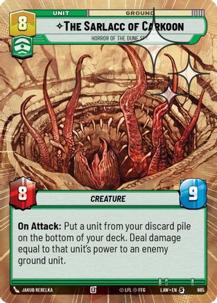 The Sarlacc of Carkoon - Horror of the Dune Sea (Hyperspace Foil) (427) - ALT - Special - Foil