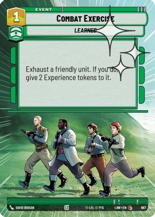 Combat Exercise (Hyperspace Foil) (429) - ALT - Common - Foil