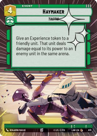 Haymaker (Hyperspace Foil) (432) - ALT - Common - Foil