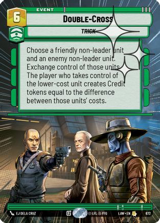 Double-Cross (Hyperspace Foil) (434) - ALT - Rare - Foil
