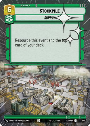 Stockpile (Hyperspace Foil) (435) - ALT - Rare - Foil