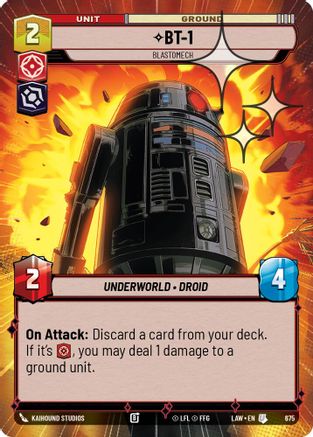 BT-1 - Blastomech (Hyperspace Foil) (437) - ALT - Uncommon - Foil