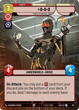 0-0-0 - Translation and Torture (Hyperspace Foil) (438) - ALT - Uncommon - Foil