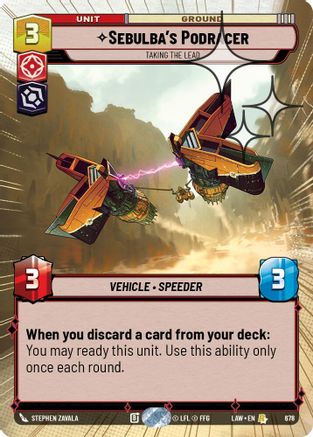 Sebulba's Podracer - Taking the Lead (Hyperspace Foil) (440) - ALT - Rare - Foil