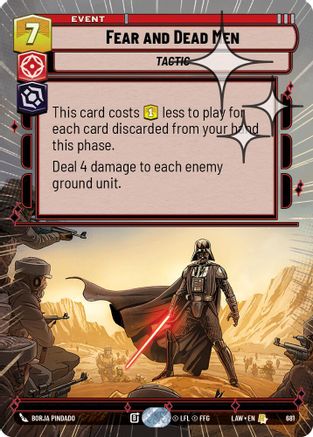 Fear and Dead Men (Hyperspace Foil) (443) - ALT - Rare - Foil