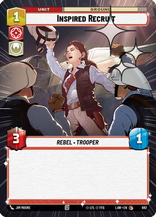 Inspired Recruit (Hyperspace Foil) (444) - ALT - Common - Foil