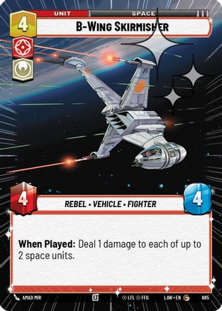 B-Wing Skirmisher (Hyperspace Foil) (447) - ALT - Common - Foil